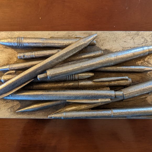 Ernest Hemingway quote silver-tone pencil/keepsake box NWT - Picture 6 of 9